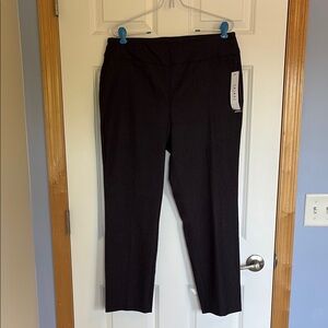 Tribal Charcoal Gray Ankle Cropped Pants